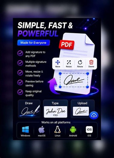 ✍️ Add Signature to PDF Online Free ⚡ Sign PDF Easily in Browser