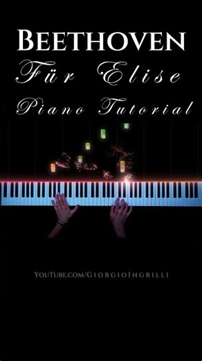 Beethoven - Für Elise Piano Tutorial + FREE Sheet Music #piano #beethoven #classicalmusic #fürelise