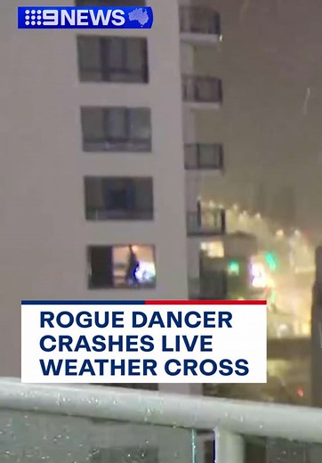 Did you catch Garry's live cross crasher? 👀 Now this is one way to lighten the mood! #9News #Weather #Crash #Dancing #Cyclone