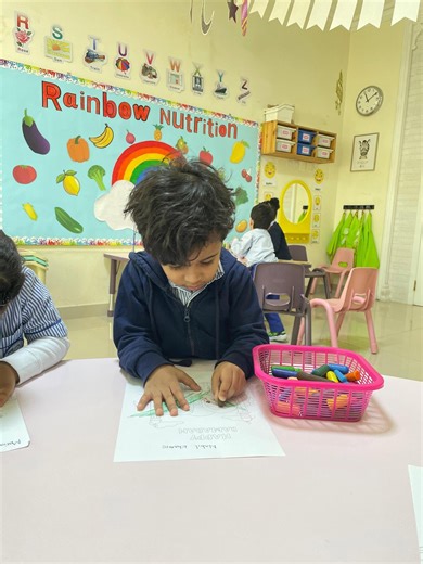 ‎روضة الطفولة السعيدة‎ | Pre-KG🐰English Class🧒🏻👧🏻Ramadan coloring worksheet🕌🌙 | Instagram