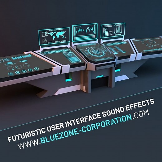 Futuristic User Interface Sound Effects by Bluezone Corporation