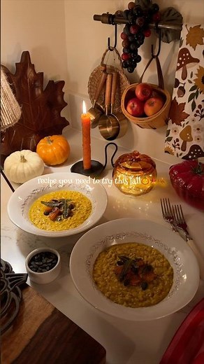 Cozy Vegan Pumpkin Risotto with Cashew Cream🎃🍂