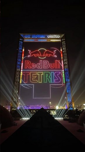 4,000-drone light show for the Red Bull Tetris World Final in Dubai, UAE 🔥