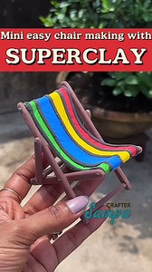 Miniature easy chair making with clay❤️❤️ #explore #explorepage #trending #viral #reels #diy #miniature #easy #chair #making #dpll #dollhouse #art #handmade #craft #everyone #foryoupageシ #foryou #follower @highlight | Crafter Sampa