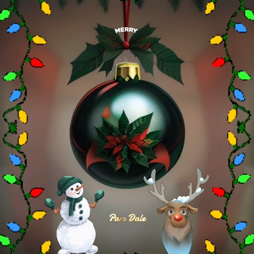 Glass Ball hanging Christmas Ornament. | Pam's Gifs and Videos