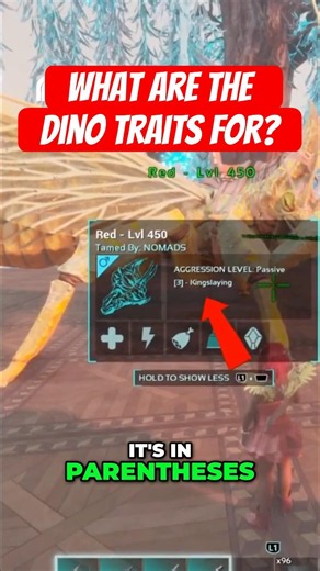 What Are Creature Traits Actually Doing #arkgaming #shorts #tutorial