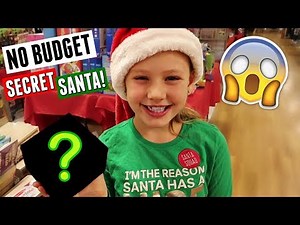 NO BUDGET SECRET SANTA SHOPPING!