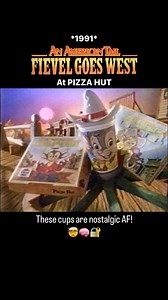 @a90slife on Instagram: "“Fievel Goes West: an American Tail” at Pizza Hut! 1991. . . . . . . . . . . . . . . . . . . . #fievel #pizzahut #90s #90skid #90sbaby #90saesthetic #90sads #90scommercial #throwback #nostalgia #nostalgic #childhood #childhoodmemory #kidstv #retro #vintage #millenial #memoryunlocked #90stv #80sbaby #80skid #a90slife"