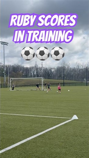 Ruby scores in training ⚽️⚽️⚽️ #parkhillsouth