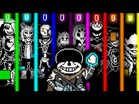 Ink!sans fight 0.39 Phase3-EX AllBosses (HP198)