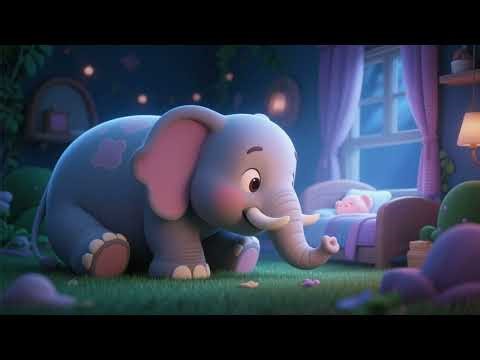 Dreamy Elephant Lullaby 🐘🌙 | Gentle Sleep Song for Babies & Toddlers
