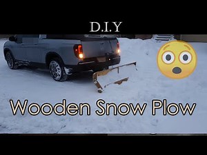 [Snow Removal Part 1] How to build a DIY wooden snow plow for SUV or Pickup Truck Honda Ridgeline?
