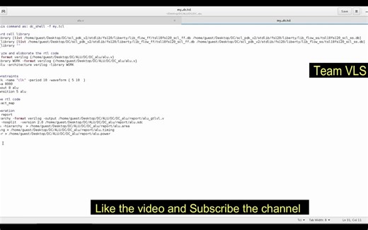 Logic Synthesis of RTL ｜ Synopsys Design Compiler ｜ Synopsys DC ｜ dc_shell ｜ DC