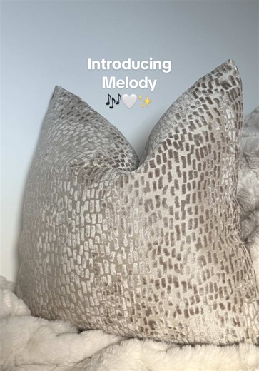 Introducing Melody 🎶✨ Say hello to the newest luxe addition to the cushion collection 🤍 #cushions #homedecor #neutraldecor #homeaccessories #cosyhome