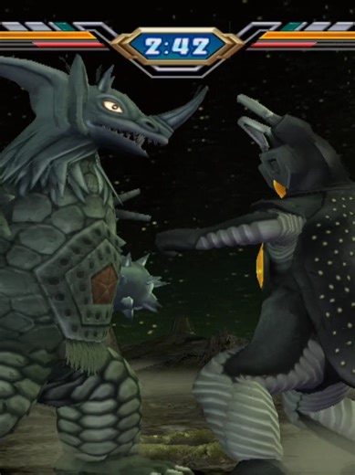 Zetton vs. Tyrant en Ultraman Fighting Evolution 3