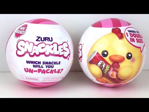 Snackles Plush by Zuru Mini Brands Food Themed Animal Plushies ~Unboxing