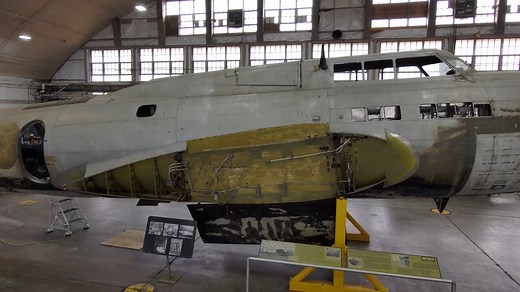 This aircraft is the oldest surviving B-17 Flying Fortress and the only D model in existence. Originally named Ole Betsy, this B-17D participated in several bombing missions in the desperate weeks after Pearl Harbor. Later named The Swoose, it also served as a transport for the commander of Allied air forces in the Southwest Pacific, Lt. Gen. George Brett. #restoration #avgeek #theswoose | National Museum of the U.S. Air Force