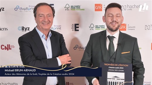1.9K views · 14 reactions | Découvrez le témoignage de Mickaël Brun-Arnaud des éditions l'école des loisirs, lauréat du Trophée de la Création audio 2024 pour la série audio "Mémoires de la forêt". | Livres Hebdo | Facebook