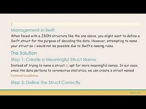 How to Fetch Data from a JSON File with a Numeric Structure Name in Swift
