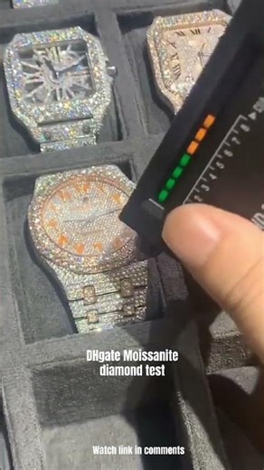 DHgate Moissanite watches diamond test #dhgate #luxuryaccessory #watch