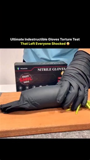 N E X O on Instagram: "A viral Japanese experiment puts ultra-tough cut-resistant gloves through brutal tests — slashing, stabbing, and shredding — yet the material stays perfectly intact, while the fake “hand” inside gets completely destroyed. The result is both hilarious and mind-blowing, proving how insanely durable this technology is, even if it can’t stop blunt force damage 😂🧤 Via:- Japanese Viral Tech We do not own the rights to this content. All rights belong to their respective owners.