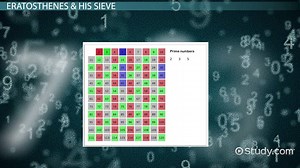 Sieve of Eratosthenes | History, Application & Examples - Video | Study.com