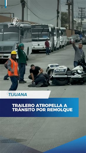 170K views · 3.5K reactions |  Trailero atropella a agente de...