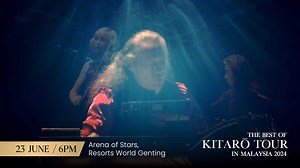 Kitaro to perfom at the Arena Of Stars, Resorts World Genting on June 23rd, 2024. For more information: https://starplanet.com.my/show/kitaro2024/ https://www.rwgenting.com/en/entertainment/the-best-of-kitaro-live-in-malaysia-2024.html | Kitaro
