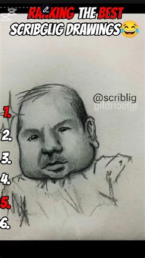 Ranking The Funniest & Most Creative Scribbling Drawings! 😂✏️ #Shorts