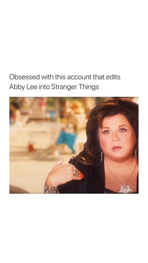 Girl Rewind on Instagram: "Follow @girlrewind for more → Stranger Things Season 3 footage is being reimagined through a highly stylized edit that places Abby Lee Miller into key scenes alongside Millie Bobby Brown as Eleven, reshaping familiar Starcourt-era moments into something far more intense. Through dramatic color grading and precise visual matching, Abby Lee Miller is blended into the show’s atmosphere as an authoritative presence, creating a crossover that feels surprisingly seamless and