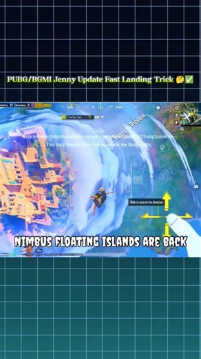 PUBG/BGMI Jenny Update Fast Landing Trick 🤔✅#bgmi #pubgmobile #tipsandtricks #protips #shorts #fyp