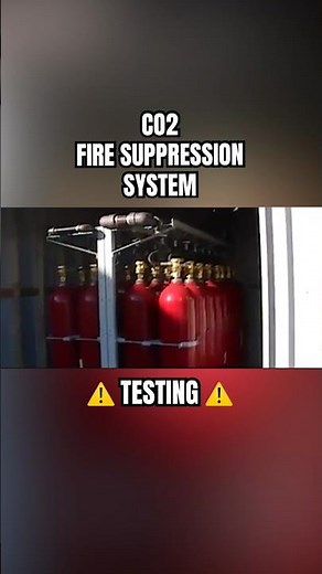 CO2 Fire Suppression System Test #shorts