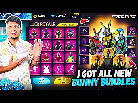 Free Fire I Got Bunny Incubator 😍 Best Bundles In The History Of Garena Free Fire In 9999 Diamonds