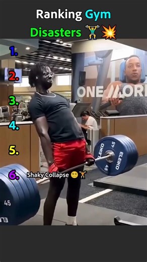 Ranking Top Gym Fails 💪😂 #morksrank #relatable #shorts #gymfails #funny #funnyfails #funnyshorts