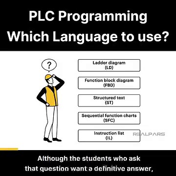 33K views · 1.7K reactions | PLC Programming - Which Language to use? Learn about PLC programming languages and why there's no one-size-fits-all answer. Discover how to choose the right one for your context. #PLCProgramming Explore more about PLC programming languages on our website! www.realpars.com | RealPars | Facebook