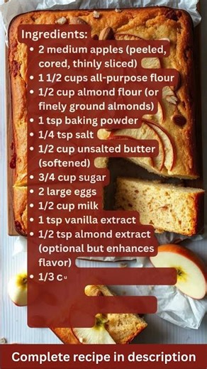 Apple & Almond Traybake – Recipe by What Shall I Cook