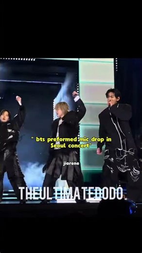 finally bts preformed mic drop together ✨ #shorts #bts #concert