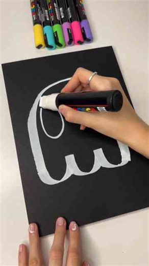 Drawing Using a Huge Marker Inspired by an Art Challenge