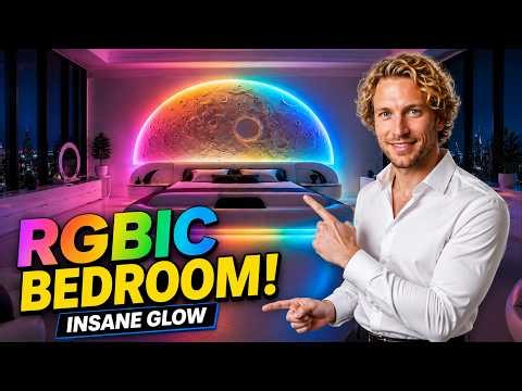 I Built the Ultimate RGBIC Bedroom — No Visible LED Dots!