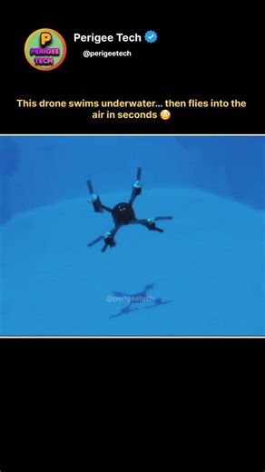 Underwater Flying Drone 😳#shorts #drone #technology #innovation #futuretech #robotics #engineering
