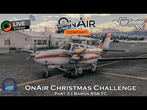 OnAir Christmas Challenge | Part 3 | Finland | Black Square Baron TC | MSFS 2024 🎄🛩️