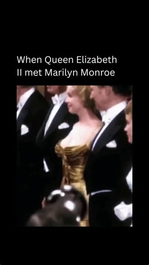 Worlds Wildest Moments on Instagram: "Queen Elizabeth II and Marilyn Monroe met on October 29, 1956, during the Royal Command Performance of The Battle of the River Plate in London, creating a rare and fascinating intersection between Hollywood glamour and royal tradition. Both women were thirty years old at the time, yet their lives and public personas could not have been more different: Elizabeth embodied duty, restraint, and continuity as the young heir to the British throne, while Monroe rad