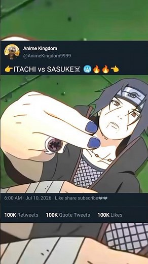 👉#Anime ITACHI vs SASUKE🤯☠️🔥BEST FIGHT MOMENT👈