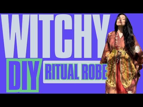 DIY Witchy Robe - Upcycled Maximalist Fashion
