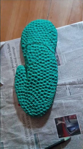 Ecofriendly Paramecium (a microorganism) Model using Clay. #ecofriendly #science #shorts