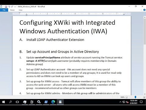 Configuring XWiki on Windows to use Integrated Windows Authentication (IWA)