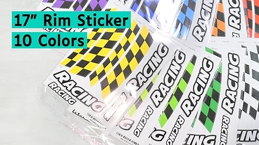17 inch Wheel Rim Sticker Racing Tape