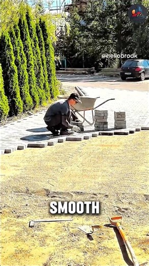 Perfect Paving Technique – From Sand Mix to Smooth Finish 💪 | DIY Inspiration
