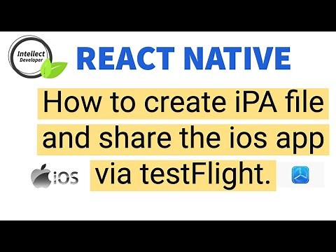 React Native: How to generate iPA file/iOS build || How to upload iOS build on testFlight || Gulsher