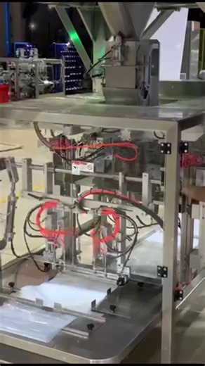 Linear weigher pouch packing machine for 5kg pouches #packingmachine #machine